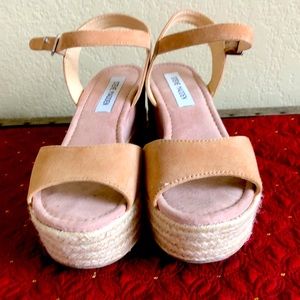 Steve Madden Kianna Leather Espadrille Sandals Size 8